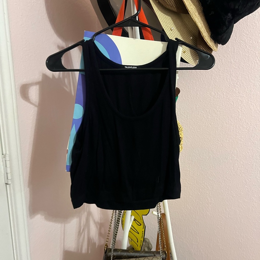 TALENTLESS Black Tank Top